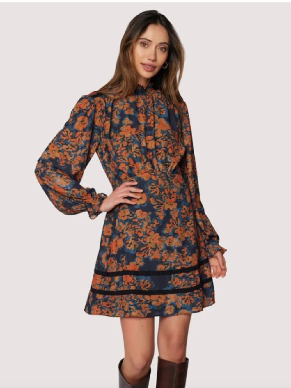 Lost + Wander Embers Bloom Floral Minidress